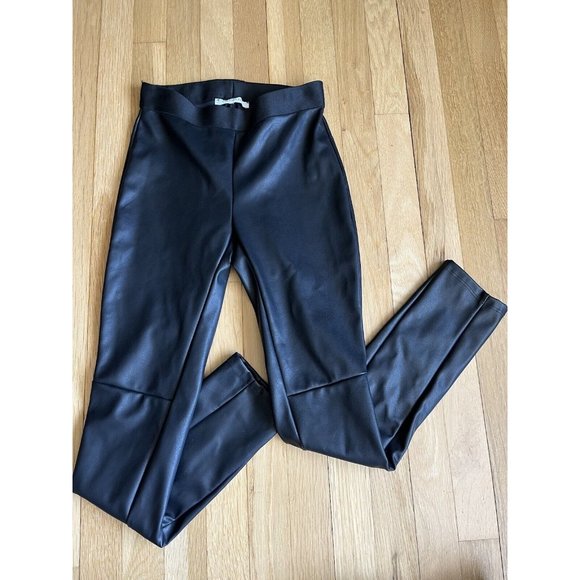 Emerson Fry XS Vegan Leather Leggings Pull On Pants Black women’s - Picture 9 of 16